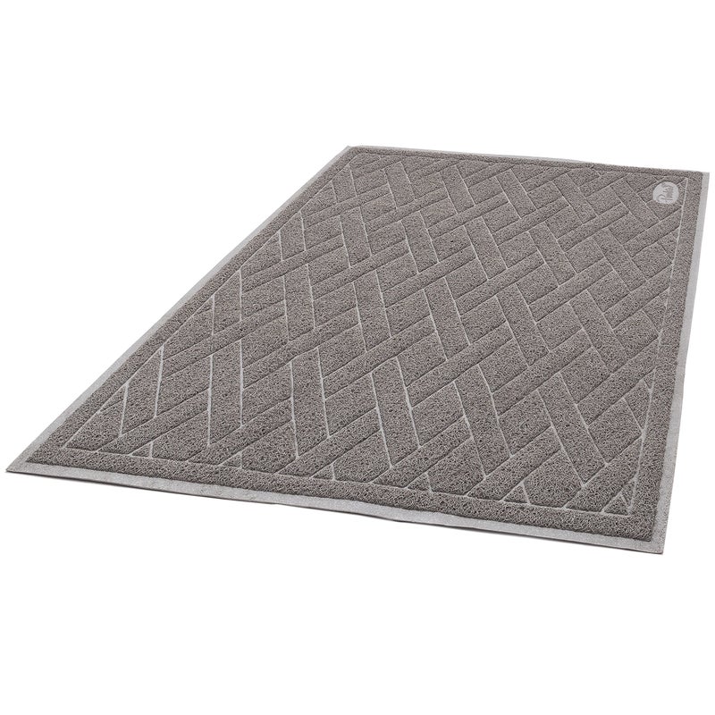 Pawkin Cat Litter Mat, Jumbo XX-Large, 4x3 Feet, Fits Two Litter Boxes or Extra Coverage for One Box, Gray - Image 5